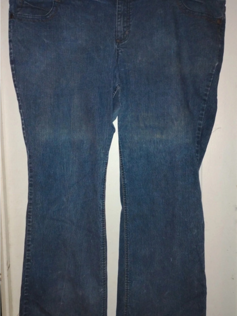 lei Women's Plus Dark Blue Flare Jeans